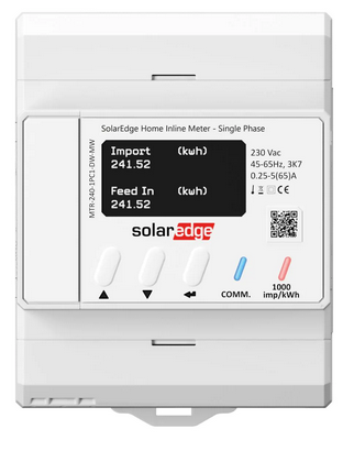 SOLAREDGE - Compteur d'énergie - Triphasé - MTR-240-3PC1-D-A-MW