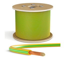 ATHILEX - Câble Vert/Jaune - 6mm² - HO7VK - Touret de 500m